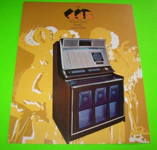 Rock Ola 445 Jukebox Flyer 1971 Nos Phonograph Music Promo Brochure
