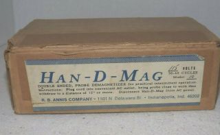 Vintage Han D Mag 115 V Model 10 Double Ended Probe Demagnetizer