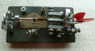 Vintage Telegraph Key: Vibroplex Bug Semi - Automatic: No.  124199