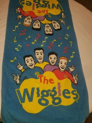 The Wiggles Child Size Beach Bath Towel 2003 Blue