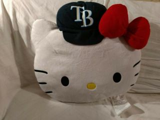 Sanrio Officially Licensed Mlb Hello Kitty Tampa Bay Rays 17 " Cushion Pillow