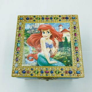 Disney Parks Princess Ariel Little Mermaid Music Box Under The Sea 1988 4x3 "