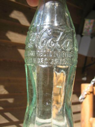 1923 Christmas Coca Cola Bottle Bethlehem Pa.  S,  [ Graham 29]