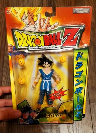 Dragon Ball Z Goku Action Figure Kid Buu Saga Series 14 Jakks Irwin Blue