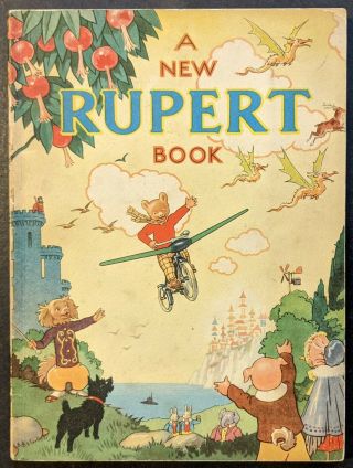 Rupert Annual 1945.  Neatly Inscribed Not Clipped.  Greycaine.