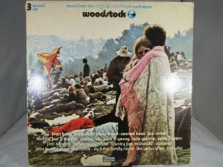 Woodstock Soundtrack 3 Lp Set Record Album Cotillion Sd 3 - 500 1970 Vg/vg,  C Vg,