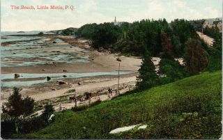 The Beach Little Metis Quebec Qc Postcard F41