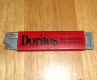 Vintage Promotional Advertising Box Cutter Doritos " Paint The Town Nacho Red "