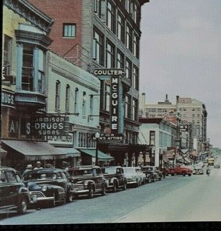 Postcard Joplin Mo Route 66 Jamison Rx Old Cars C.  1950 