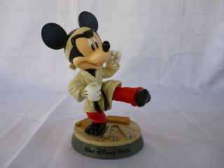 Walt Disney World Mickey Mouse Karate Bobblehead Bobble Head 9 Inches