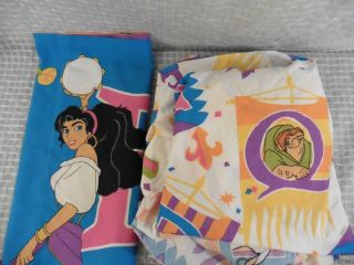 Hunchback Of Notre Dame 3pc Bed Set Twin Flat/fitted Sheets,  Pillowcase Vintage