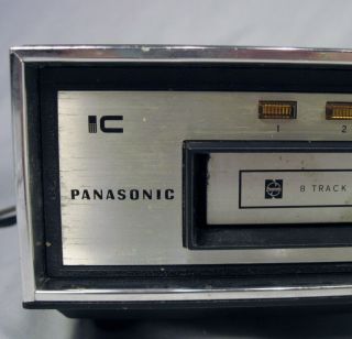 Vintage Panasonic RS - 802US Stereo 8 Track Tape Player Deck GREAT 2