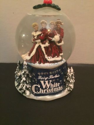 Irving Berlin White Christmas Snow Globe Crosby Kay Musical Snow Globe