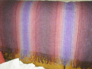 Vintage 100 Pure Wool Kerry Blanket Throw - Made In Ireland - 100 Wool