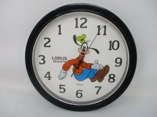 Vintage Disney Goofy Lorus Quartz Wall Clock