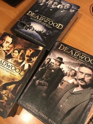 Deadwood The Complete Series 1 - 3 Set (18 - Disc Dvd) Seasons 1 2 3 Tv Show 18 Dvds