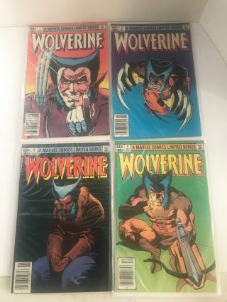 Wolverine Limited Series 1 - 4 Frank Miller Marvel Comic Books