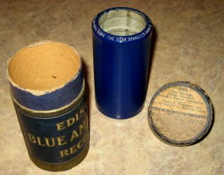 Edison Blue Cylinder Record 2984 " The Star Spangled Banner "