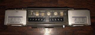 Vintage Montgomery Ward am fm radio cassette recorder tape boombox JSA 39505 2