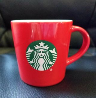 2015 Starbucks Mini Mug Red Christmas Coffee Demitasse Espresso 3 Oz