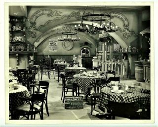 Confessions Of A Nazi Spy 1939 Warner Bros Set Prod Photo Nuremberg Cafe