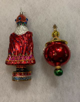 Christopher Radko Santa Drop With Nutcracker Ornament 2