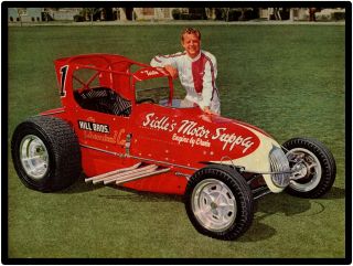 1963 Hank Arnold Race Car Metal Sign: Sidle 