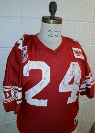 Vintage Utah Utes Authentic Game Worn Football Jersey Team Issued Wac