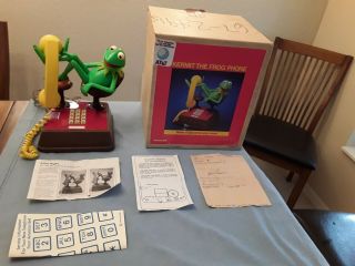American Bell Vintage 1983 " Kermit The Frog " Teelephone Usa,  Orig.  Box
