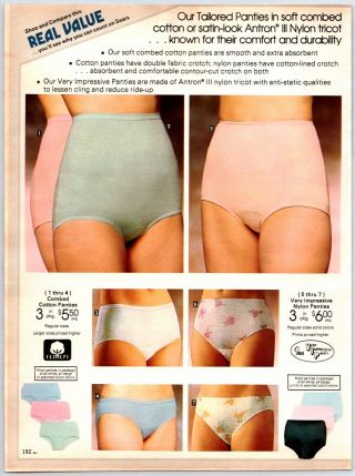 Sexy Ladies,  Panties,  Bras,  Print Ads Paper Clippings