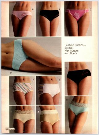 Sexy Ladies,  Panties,  Bras,  Print Ads Paper Clippings 2