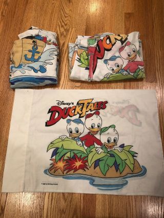 The Walt Disney Company Duck Tales Twin 1986 Fitted,  Flat Sheet,  Pillowcase
