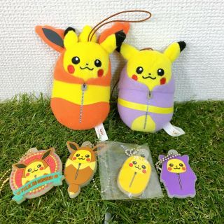 Japan Anime Pokemon Pikachu Mascot Plush Doll Strap Charm Rubber Key Holder Y38