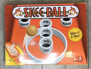 Skee - Ball: The Classic Arcade Game Portable Tabletop Wooden Balls 1,  Players 2