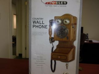 1920 Country Wall Phone Crosley Cr92 Cr92 - 0a In Open Box