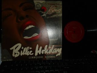 Billie Holiday Vol.  2 Commodore 20,  006 Mono Or.  10 "