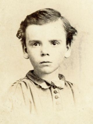 Civil War Cdv Cute Young Boy By Bogardus Of York City