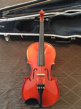 Vintage Strunal 220 1/2 Size Violin With 2 Bows And Caring Case