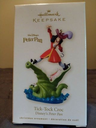 Disney Hallmark Christmas Ornament Captain Hook From Peter Pan " Tick - Tock Croc "