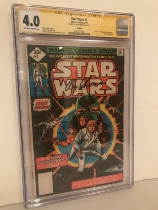 Star Wars 1 Reprint Cgc 4.  0 Signature Series Signed By Roy Thomas