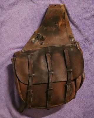 Us Army Vintage Ww1 Leather Cavalry Saddlebags