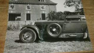 Vintage Bentley Black & White Photograph Reg: Wo Bentley