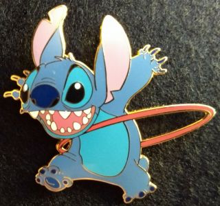 Stitch With Hula Hoop Disney Pin Le500