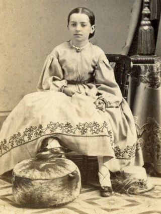 Civil War Cdv Cute Young Girl By Bogardus Of York City
