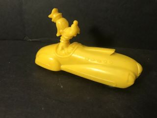 1950’s Disney “goofy In His Dream Car” Friction Drive Car Yellow Base Version