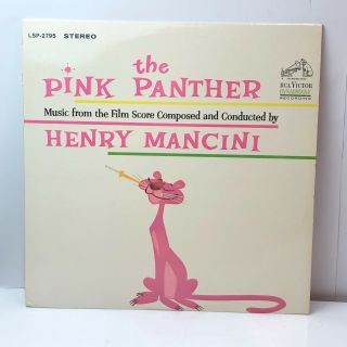 Henry Mancini ‎the Pink Panther Vinyl Lp Record 1963 Repress Glossy Near