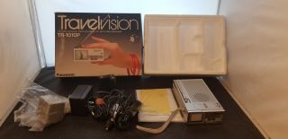 Panasonic Travelvision Tr - 1010p 1.  5 " Compact B&w Portable Television Nos