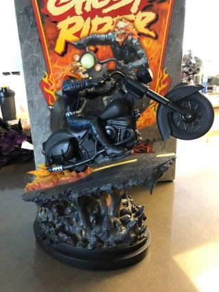 Ghost Rider Painted Statue By Randy Bowen Marvel Numbered 937