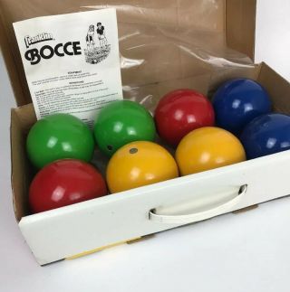 Vintage Franklin Competition Series Bocce Ball Wooden Set Game
