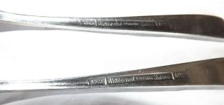 2 Forks Tabriz National Stainless Steel Korea 7.  5 Inches 4 Tines NS Geometric 3